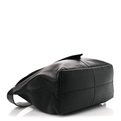 Bottega Veneta Silky Calfskin Medium Sawyer Messenger Bag Black 4 of 14