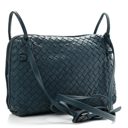 Bottega Veneta Nappa Intrecciato Nodini Crossbody Messenger Green 3 of 18