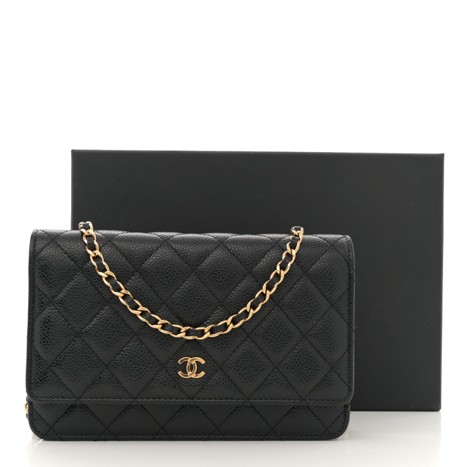Chanel Caviar Quilted Wallet on Chain WOC Black 12 of 12