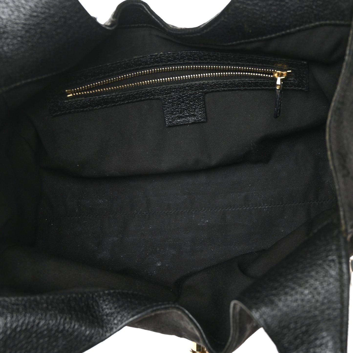 Monogram Calfskin Large Bardot Tote Black