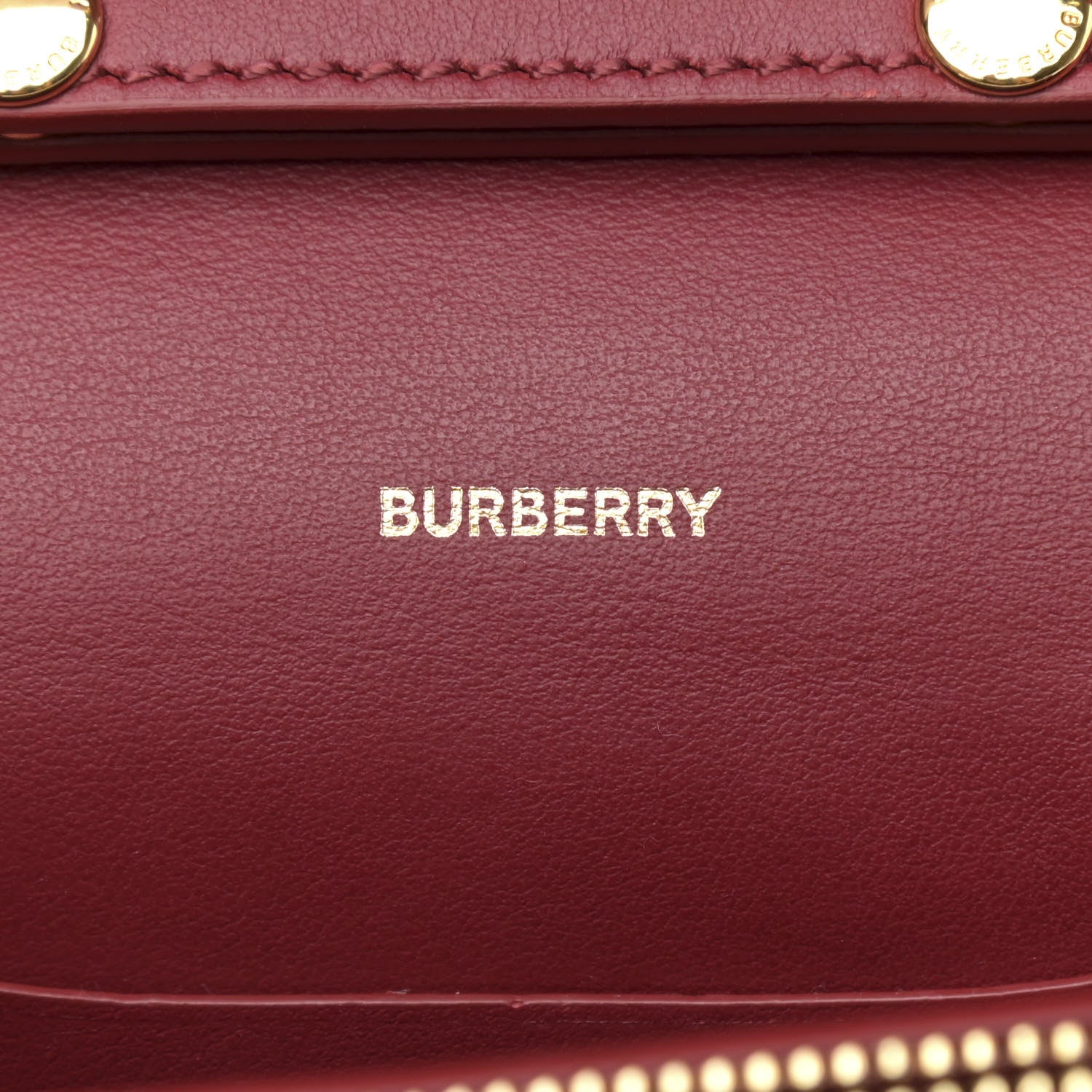 Burberry Calfskin Vintage Check Hayes Crossbody Parade Red 6 of 11