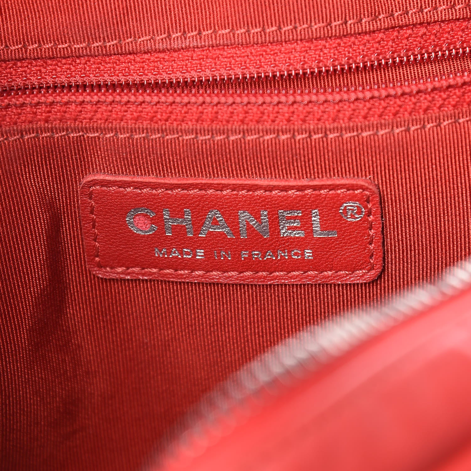 Chanel Aged Calfskin Quilted Medium Chain Detail Flap Red 6 of 15