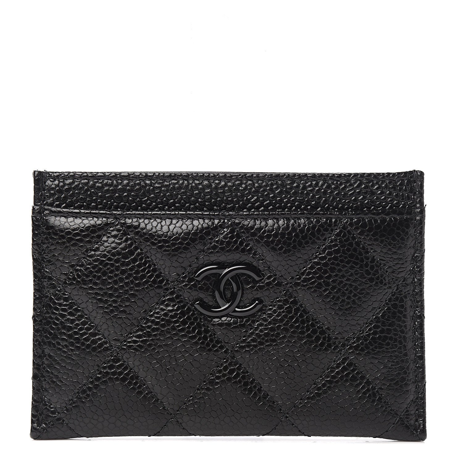 Chanel Caviar Quilted Incognito Card Holder Black 1 of 8