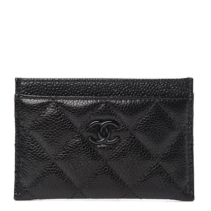 Chanel Caviar Quilted Incognito Card Holder Black 1 of 8