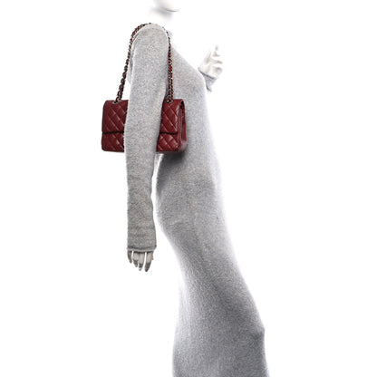 Chanel Caviar Quilted Medium Double Flap Red 2 of 11
