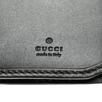 Gucci Guccissima Signature Web New Web Long Wallet Black 6 of 6