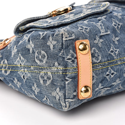 Louis Vuitton Monogram Denim Baggy PM Blue 8 of 13
