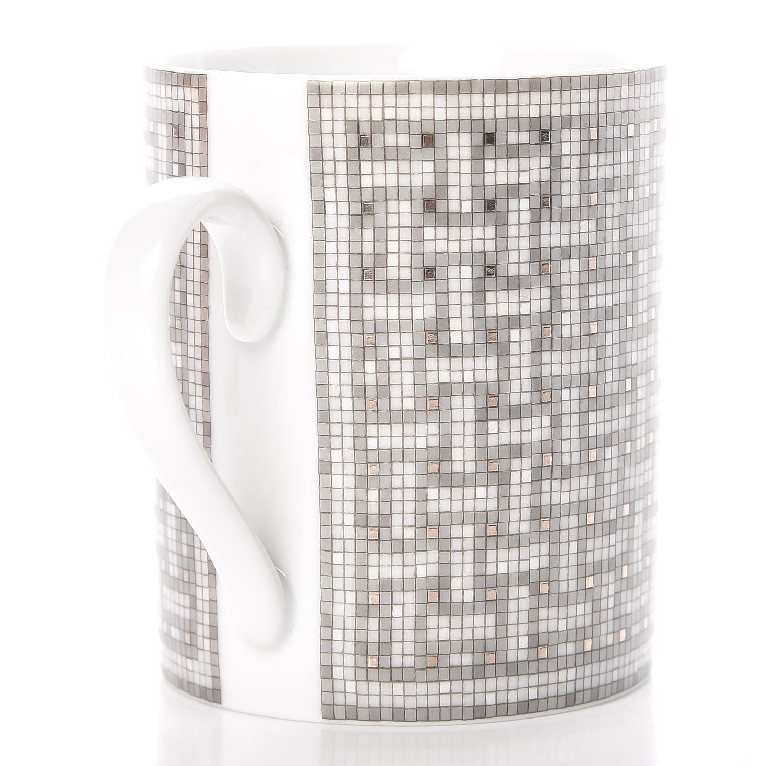 Hermes Porcelain Mosaique au 24 Mug Platinum 3 of 6