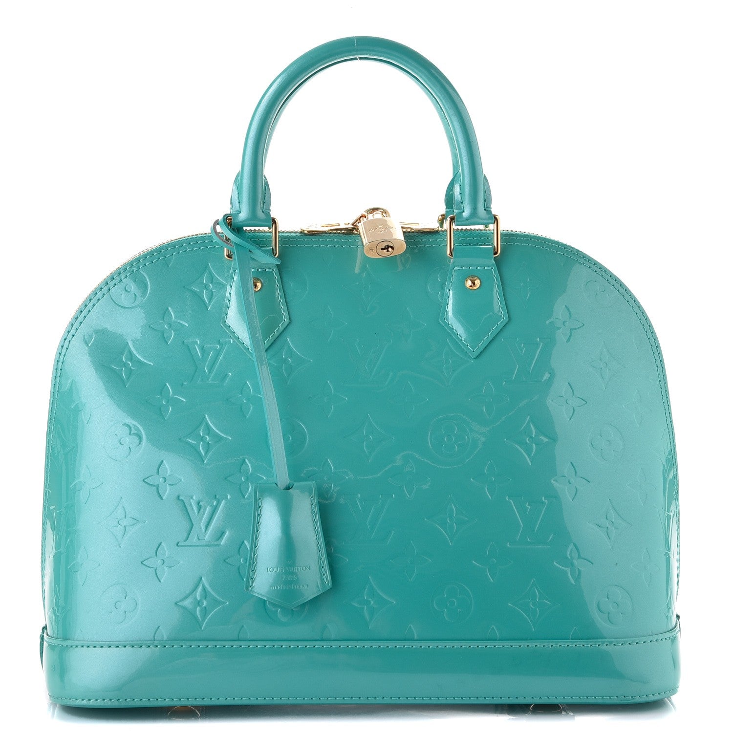 Louis Vuitton Vernis Alma PM Blue Lagon 1 of 10