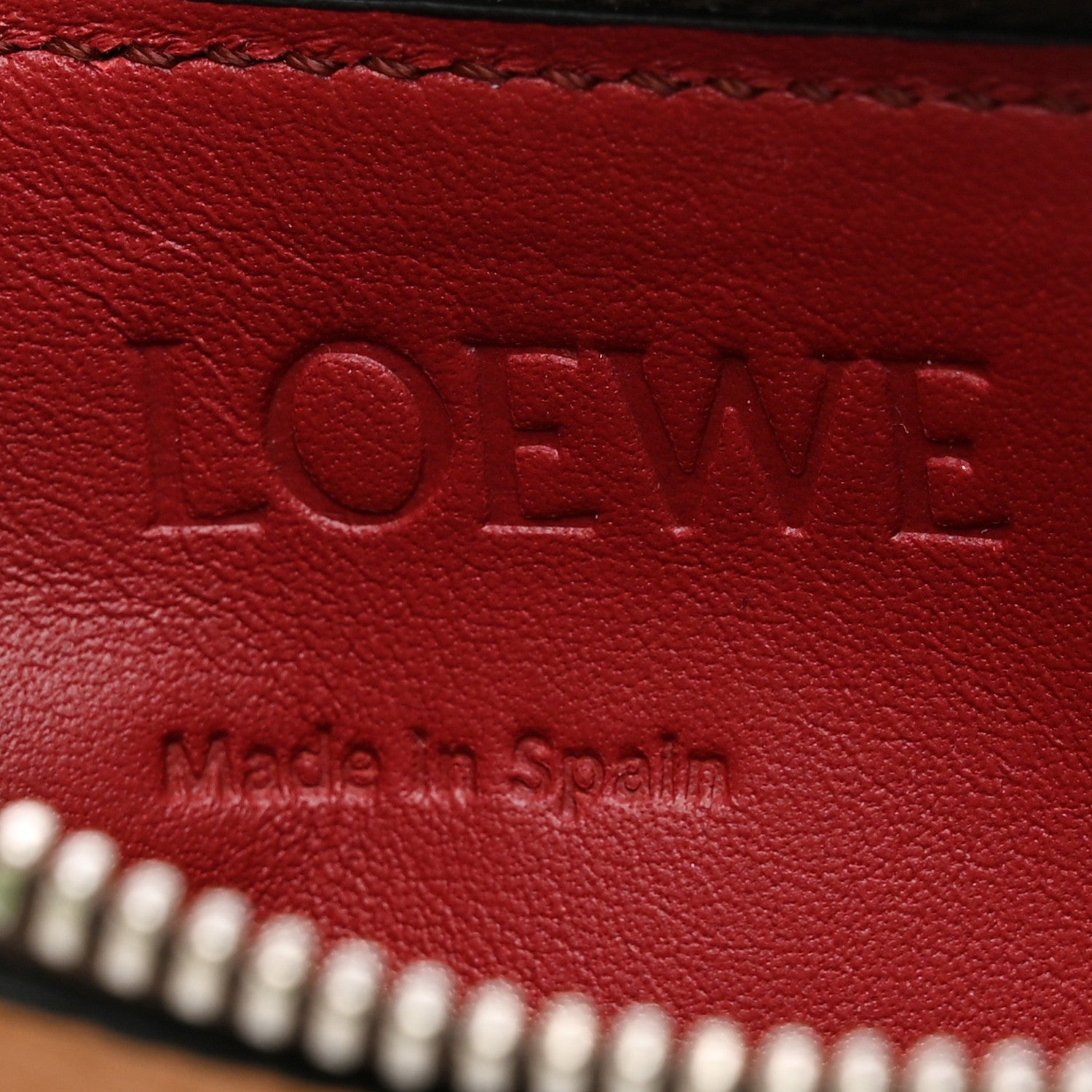 Loewe Soft Grained Calfskin Coin Card Holder Light Caramel Pecan 6 of 7
