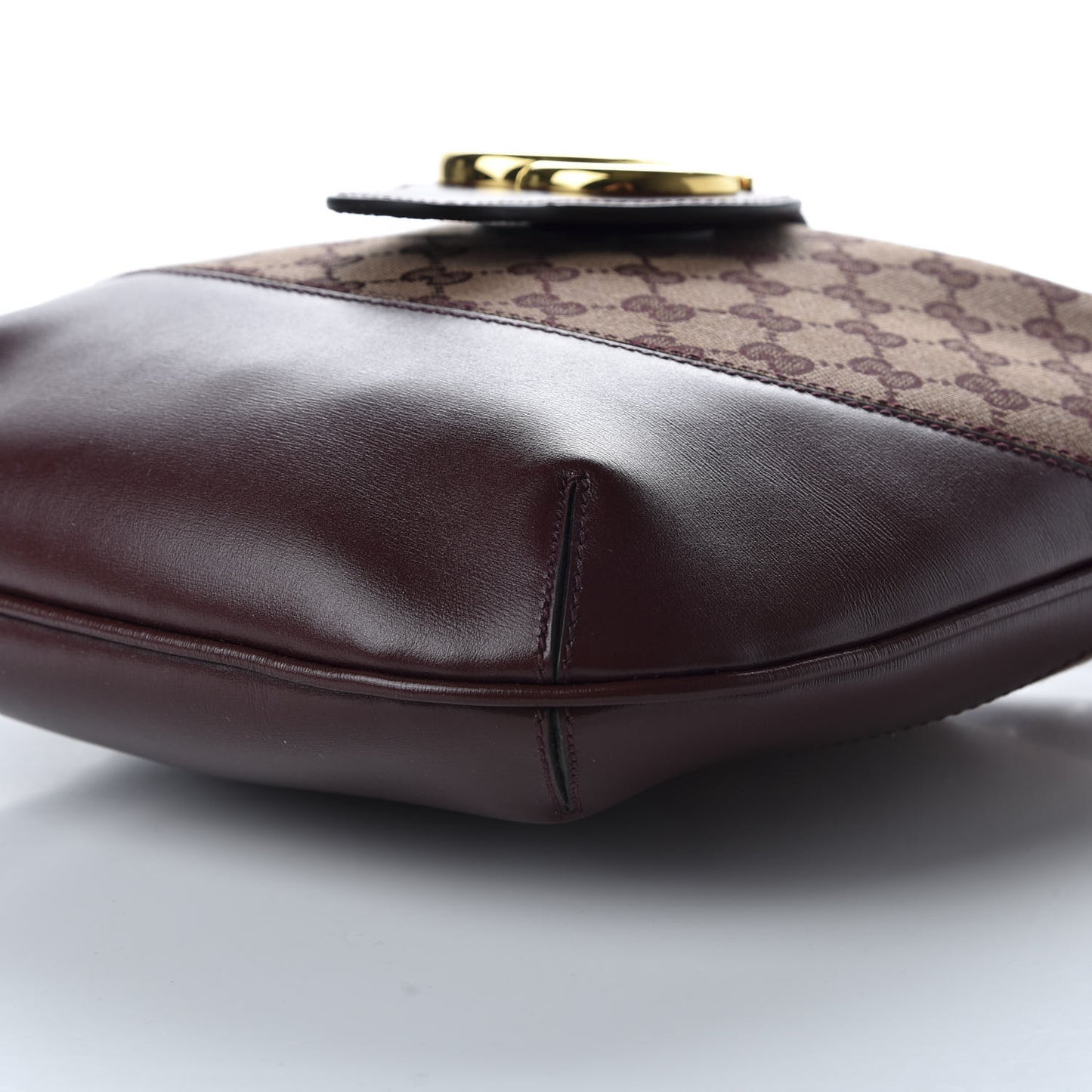 GG Monogram Calfskin Medium Arli Shoulder Bag Sahara Rubino Chardonnay