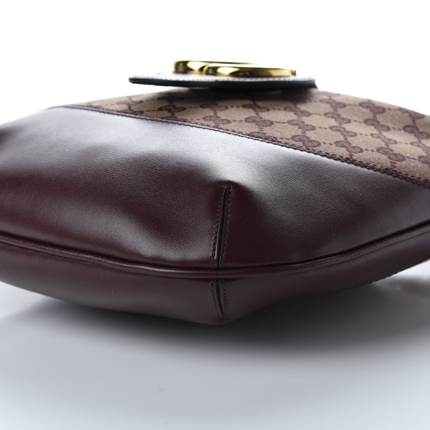 Gucci GG Monogram Calfskin Medium Arli Shoulder Bag Sahara Rubino Chardonnay 9 of 10