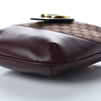 Gucci GG Monogram Calfskin Medium Arli Shoulder Bag Sahara Rubino Chardonnay 9 of 10
