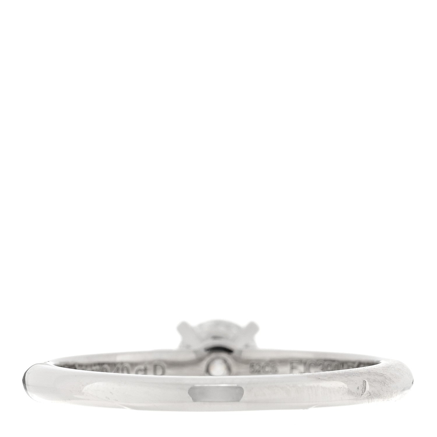 Cartier Platinum Diamond .40ct 1895 Solitaire Engagement Ring 52 6 3 of 5