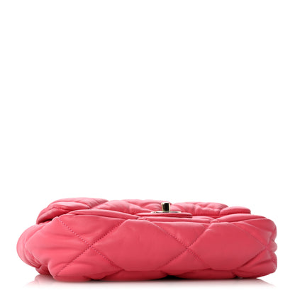 Chanel Calfskin Quilted Medium Bubbly Flap Pink 4 of 13