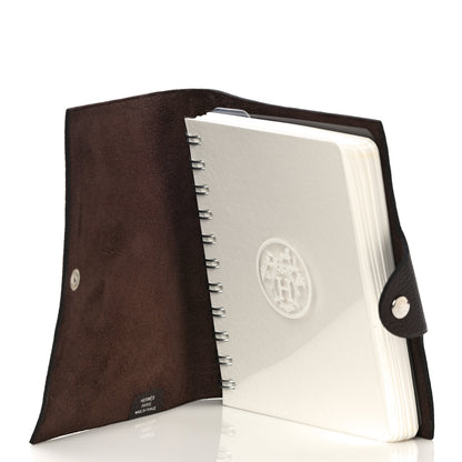 Hermes Togo Ulysse MM Notebook Cover Chocolate 5 of 12