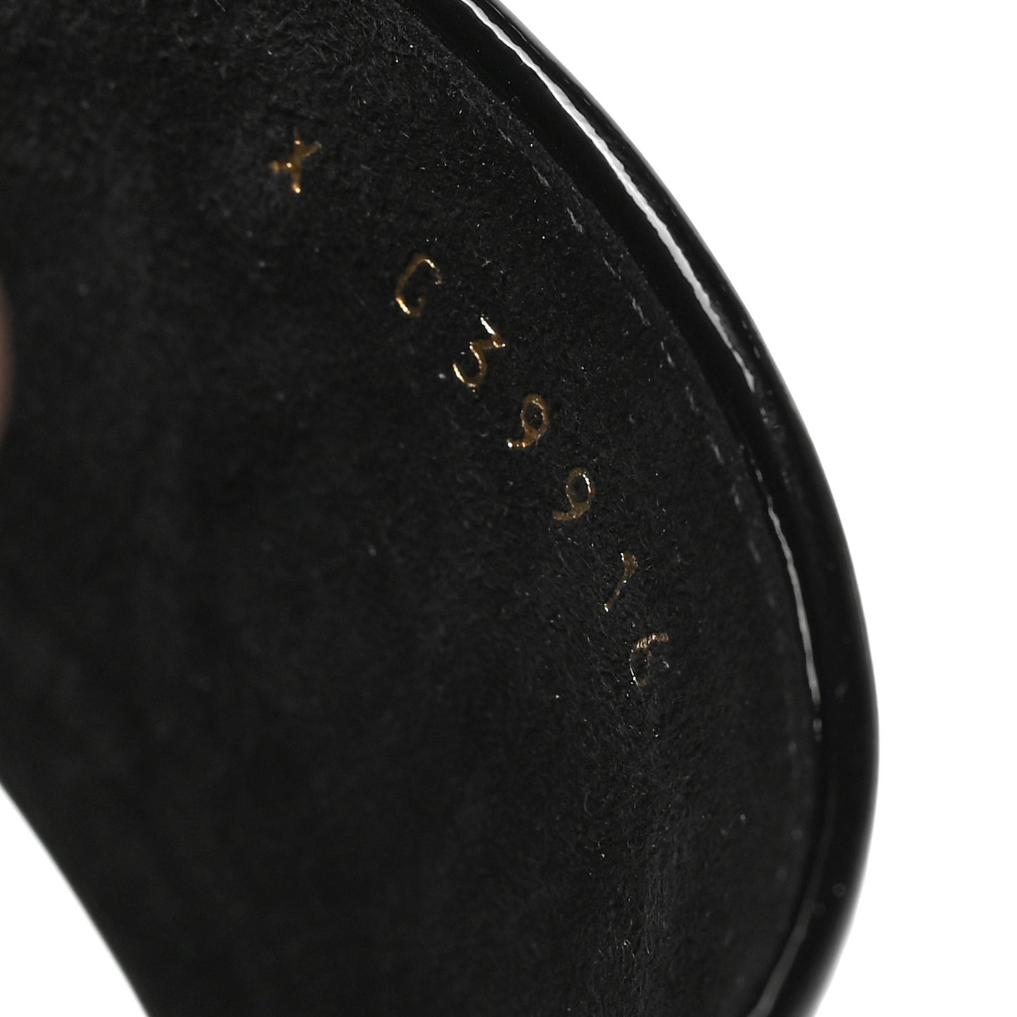 Mesh Patent Calfskin CC Mules 36 Black