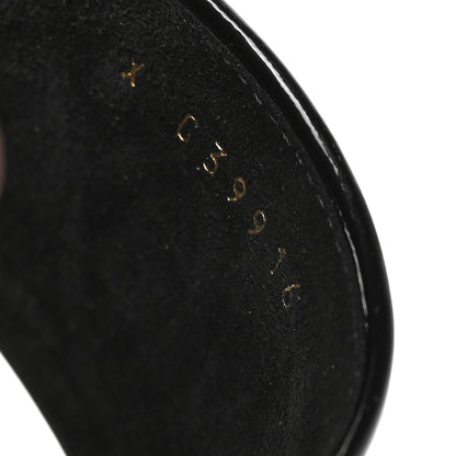 Chanel Mesh Patent Calfskin CC Mules 36 Black 5 of 9