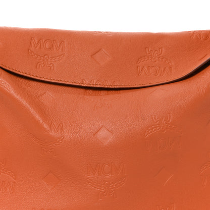 MCM Calfskin Ottomar Medium Aren Flap Hobo Bombay Brown 7 of 9