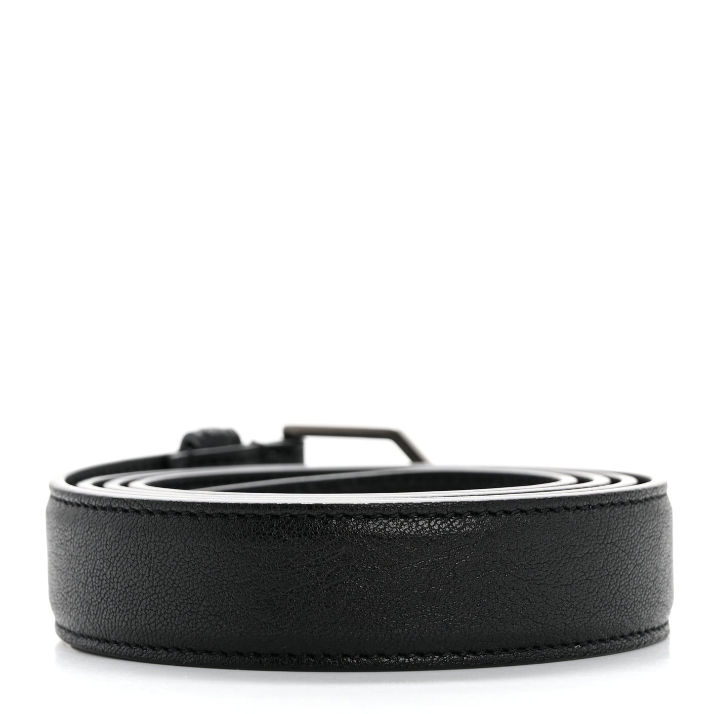 Lambskin Buckle Belt 95 38 Black