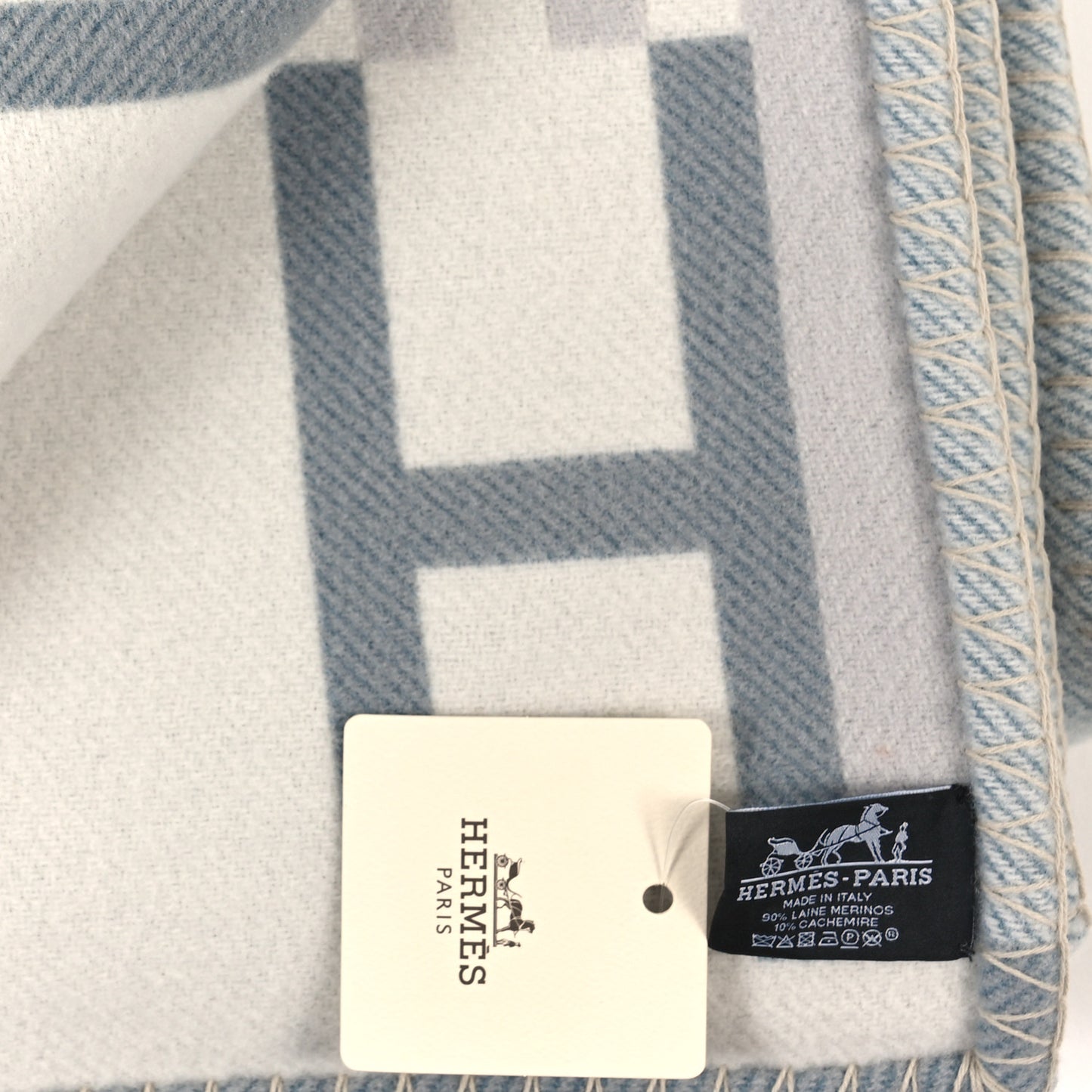 Wool Cashmere Ithaque Blanket Gris Perle