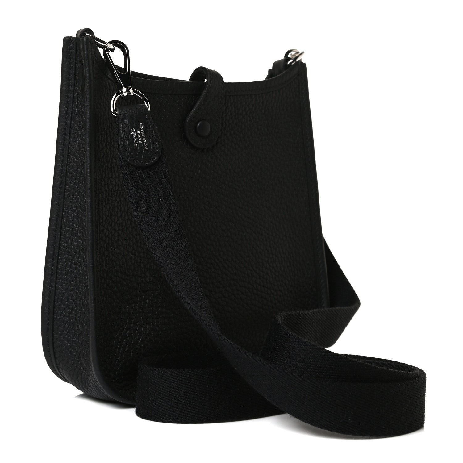 Hermes Taurillon Clemence Evelyne TPM Black 3 of 12