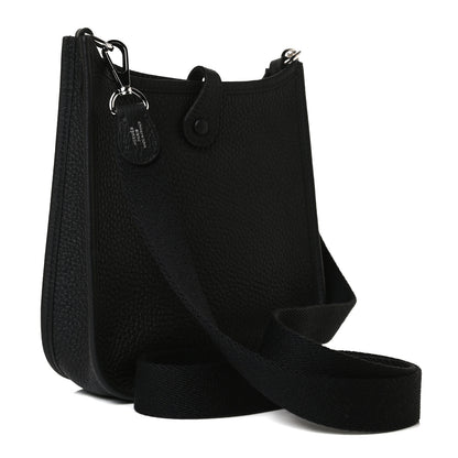 Hermes Taurillon Clemence Evelyne TPM Black 3 of 12