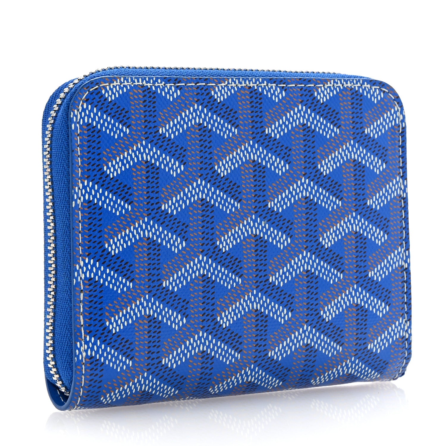 Goyard Goyardine Matignon PM Wallet Blue 3 of 7