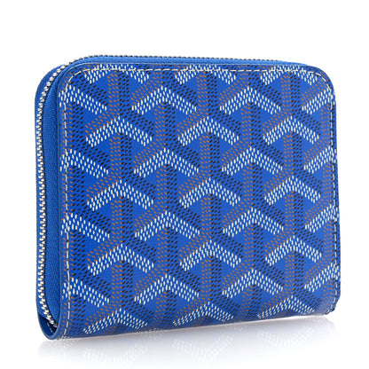 Goyard Goyardine Matignon PM Wallet Blue 3 of 7