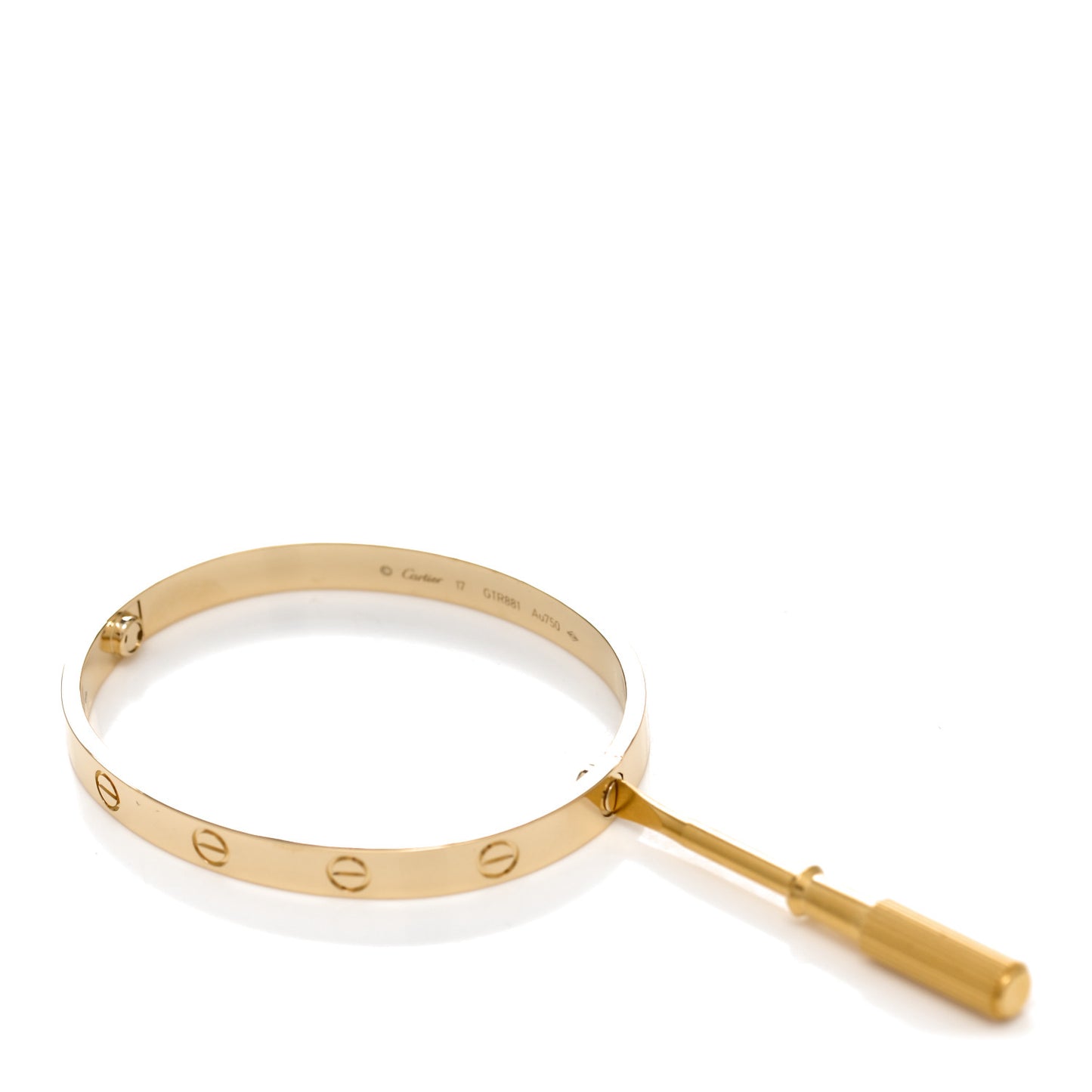 18K Yellow Gold LOVE Bracelet 17
