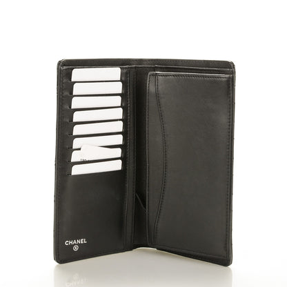 Chanel Patent Calfskin Quilted Yen Wallet Black 5 of 9