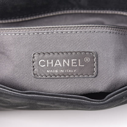 Chanel Iridescent Calfskin Glint Flap Black 6 of 11