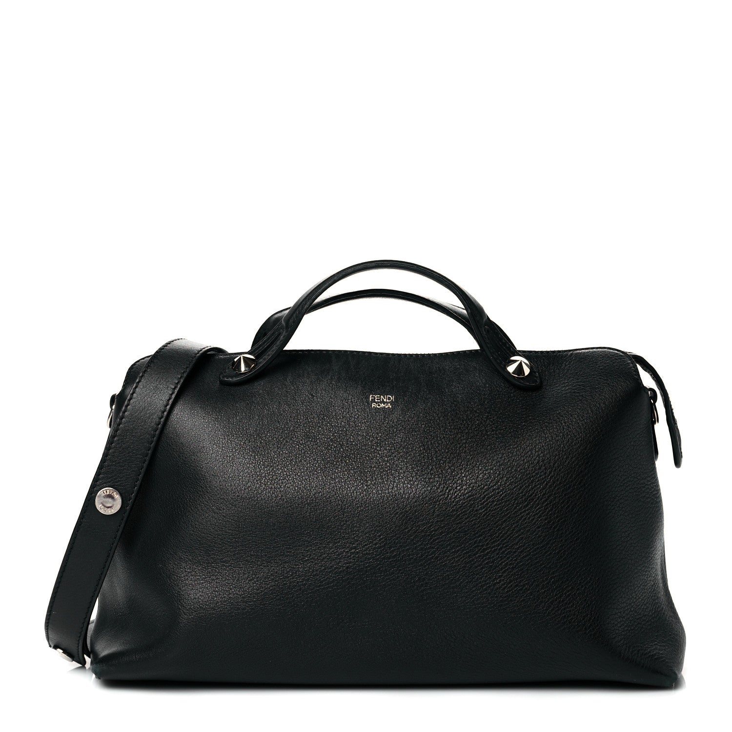 Fendi Vitello Dolce Large By The Way Boston Bag Black 1 of 10