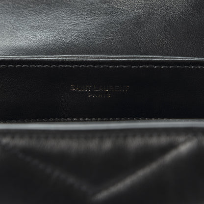 Saint Laurent Calfskin Y Quilted Monogram Toy Loulou Crossbody Bag Black 8 of 10