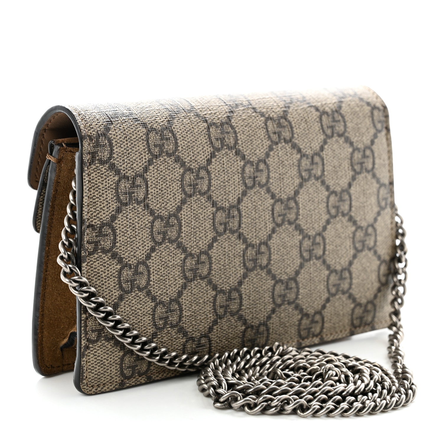 Gucci GG Supreme Monogram Super Mini Dionysus Shoulder Bag Taupe 2 of 9