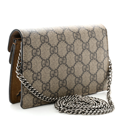 Gucci GG Supreme Monogram Super Mini Dionysus Shoulder Bag Taupe 2 of 9