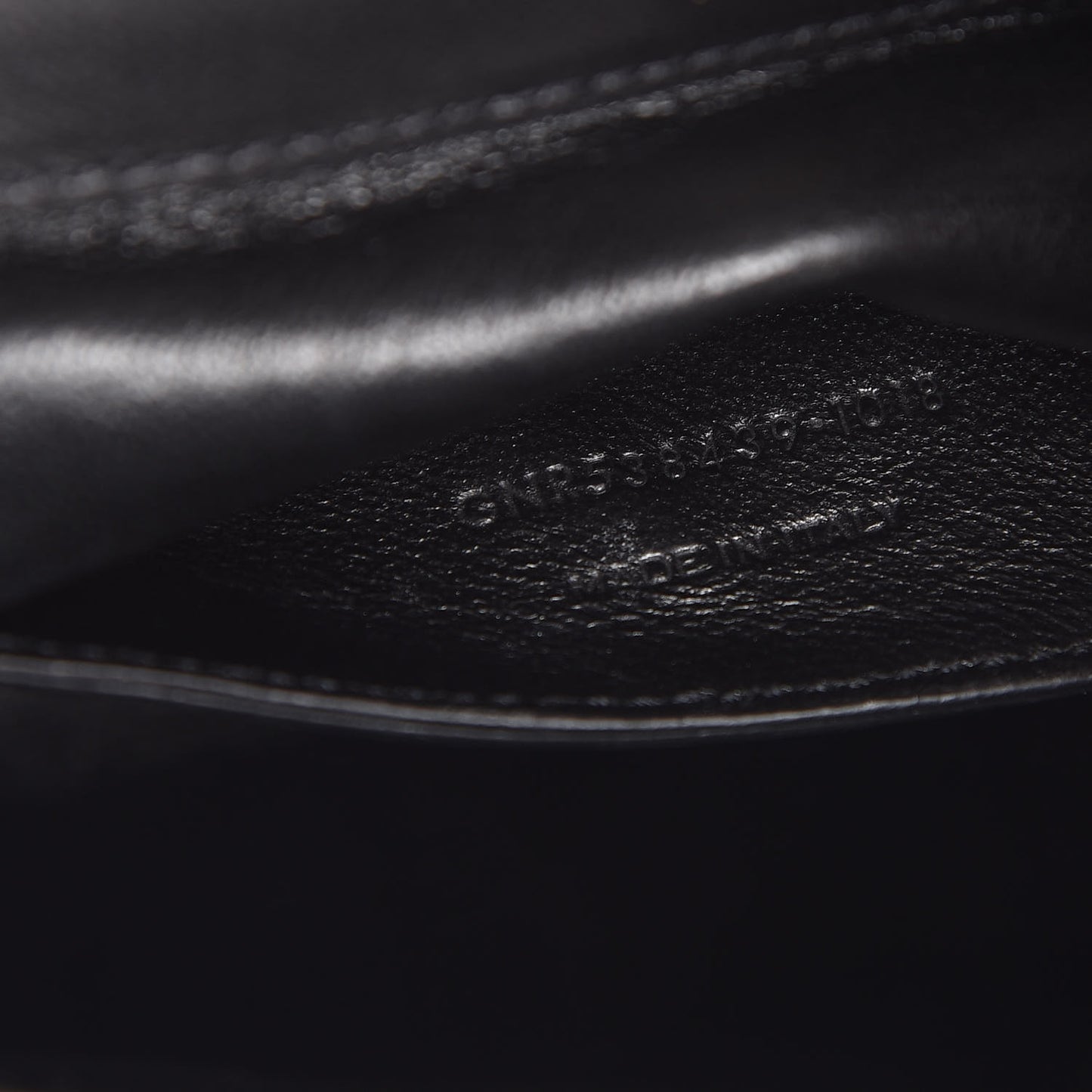 Lambskin Matelasse Monogram Small Vicky Chain Bag Black