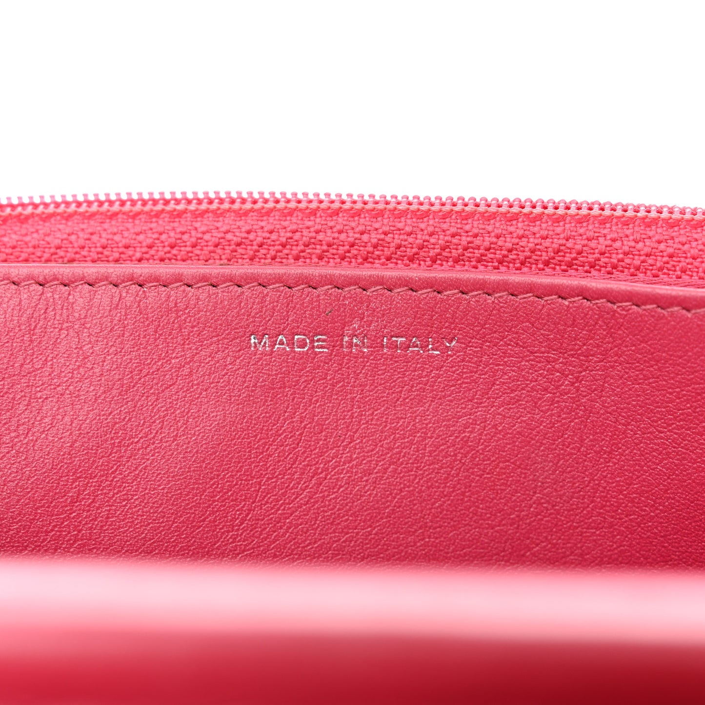 Patent Camellia Embossed Wallet on Chain WOC Rose