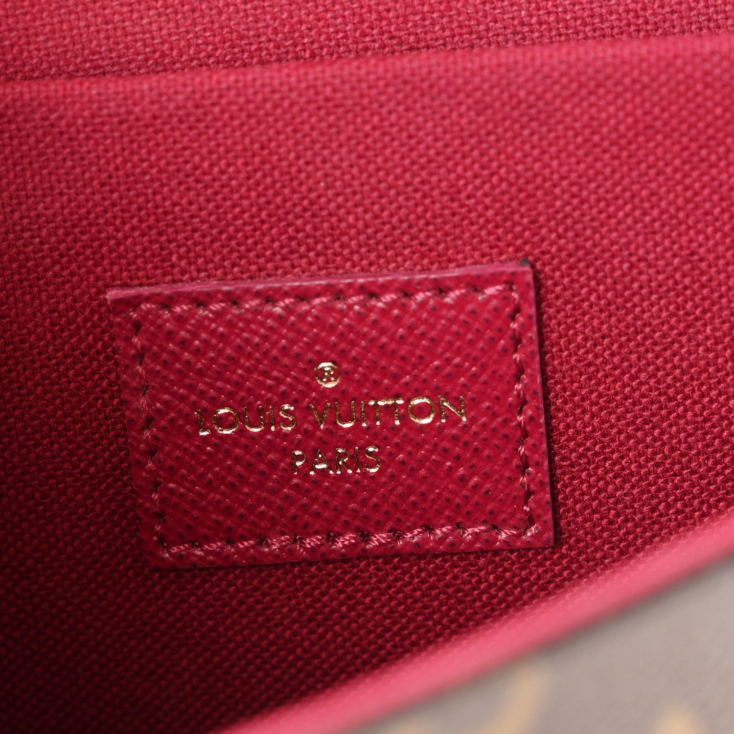Louis Vuitton Monogram Pochette Felicie Chain Wallet Fuchsia 6 of 10