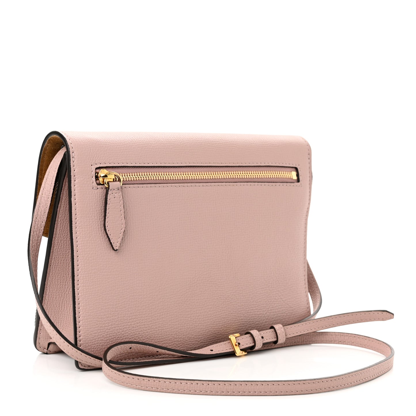 Derby Calfskin House Check Small Macken Crossbody Bag Pale Orchid