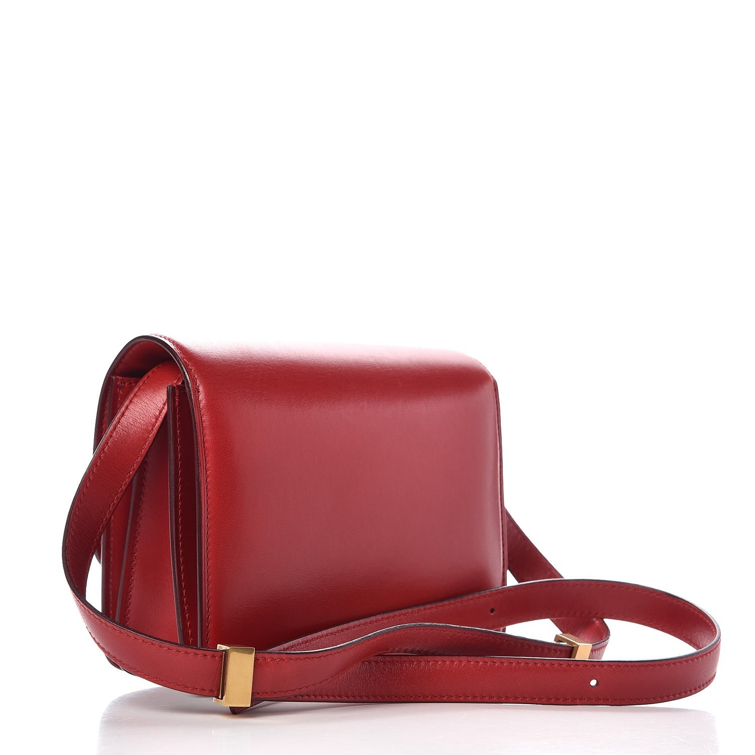 Celine Smooth Calfskin Small Classic Box Flap Bag Red 3 of 8