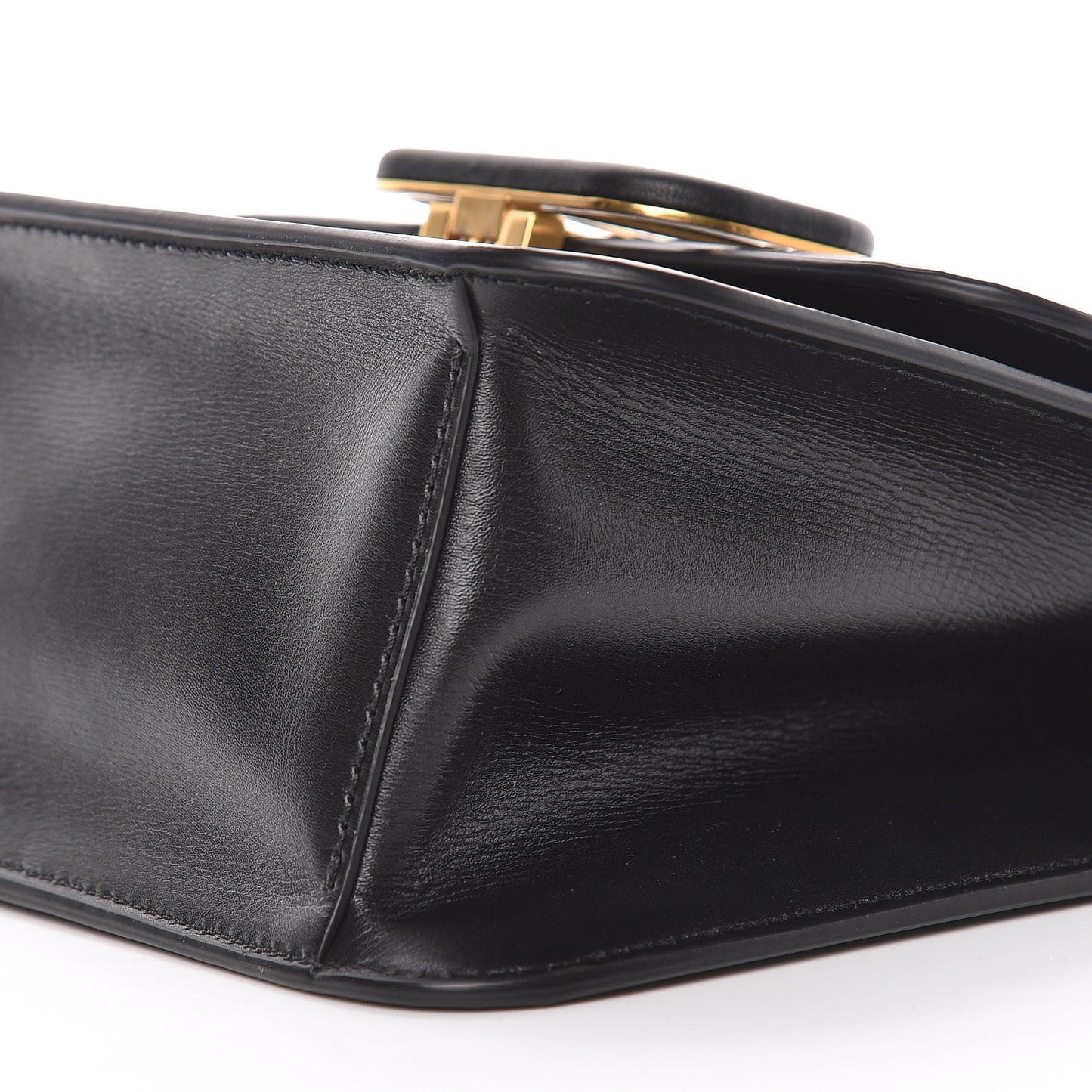 Smooth Calfskin Small VSling Shoulder Bag Black