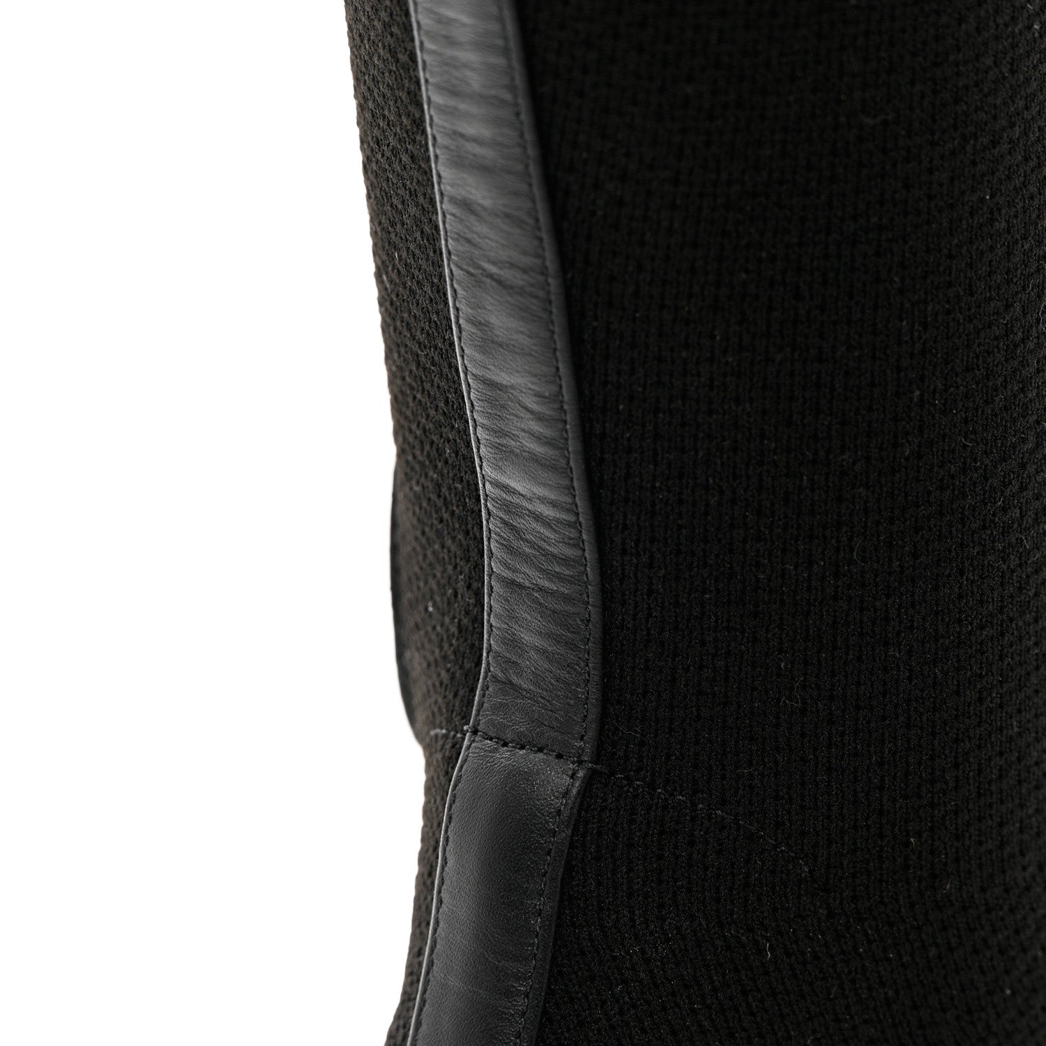 Hermes Knit Calfskin Fontaine 60 Boots 36.5 Black 10 of 16