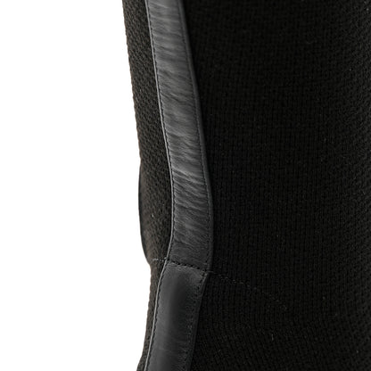 Hermes Knit Calfskin Fontaine 60 Boots 36.5 Black 10 of 16