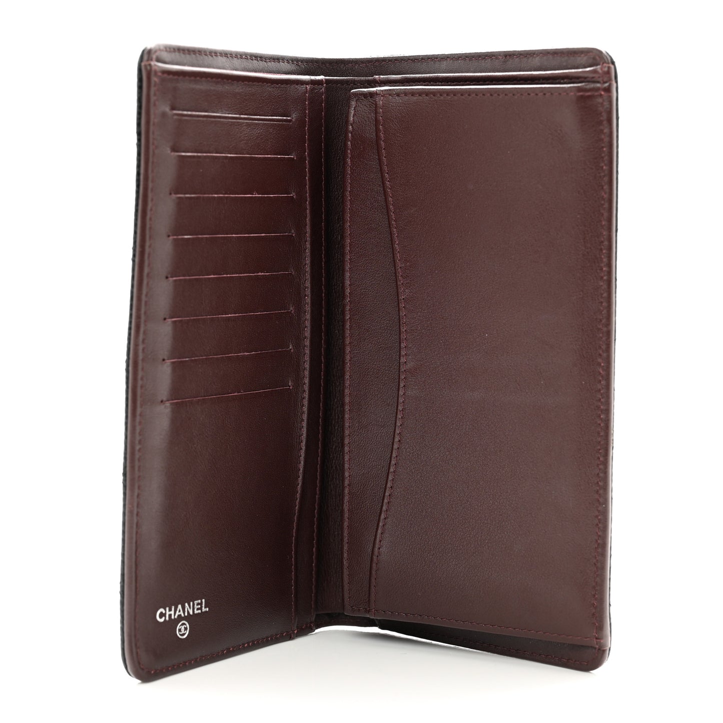 Caviar Quilted Yen Wallet Black