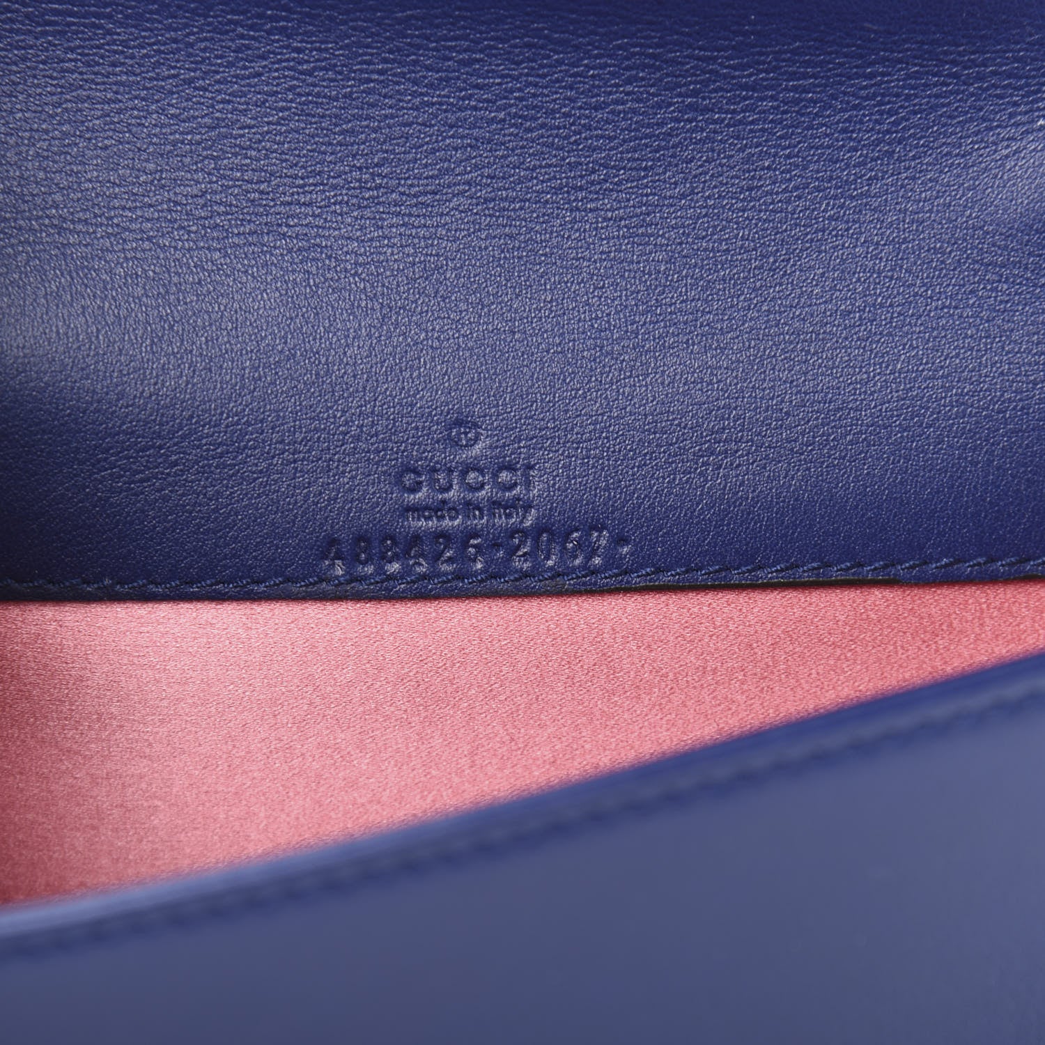 Gucci Velvet Matelasse GG Marmont Mini Bag Cobalt Blue 5 of 9