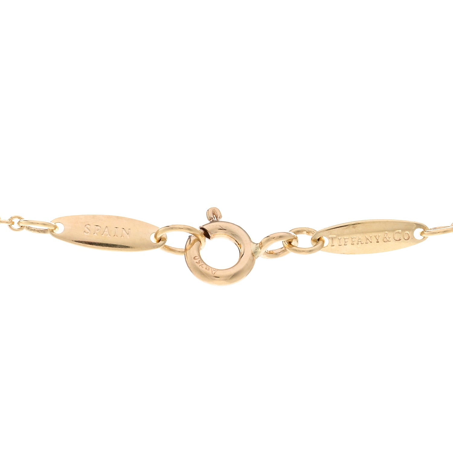 Tiffany 18K Yellow Gold 9mm Elsa Peretti Eternal Circle Pendant Necklace 4 of 4