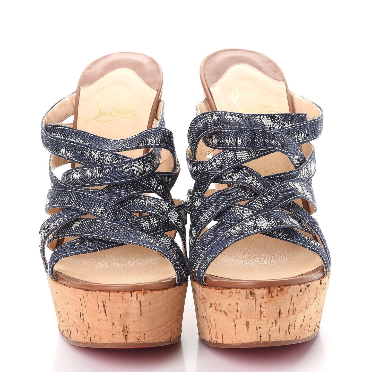Ribbon Corniche 140 Sandals 40 Denim