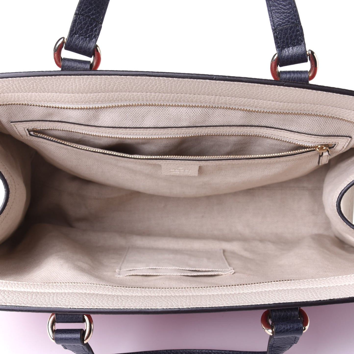 Dollar Calfskin Large Soho Top Handle Satchel Hibiscus Red Mystic White Blue