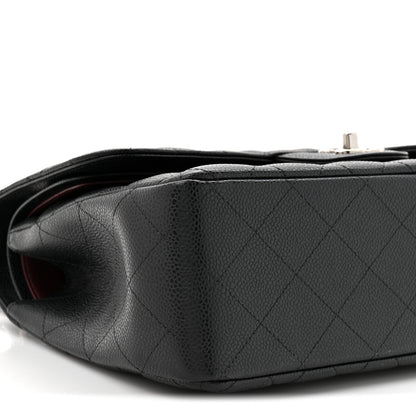 Chanel Caviar Quilted Jumbo Double Flap Black 9 of 10